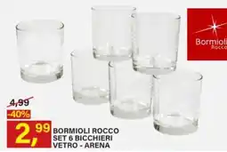 Ni Hao Market Bormioli Rocco set 6 bicchieri vetro - arena offerta