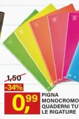 Ni Hao Market Pigna monocromo quaderni tutte le rigature offerta