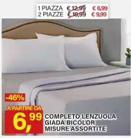 Ni Hao Market Completo lenzuola giada bicolor offerta