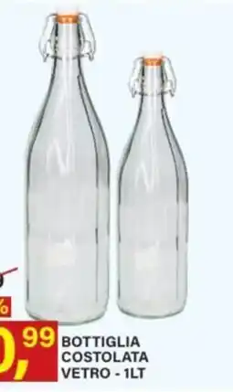 Ni Hao Market Bottiglia costolata vetro offerta