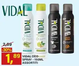 Ni Hao Market VIDAL DEO SPRAY offerta