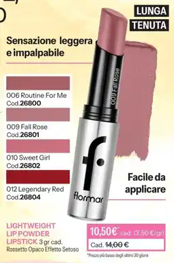 Stanhome Lightweight Lip Powder Lipstick Rossetto Opaco Effetto Setoso offerta