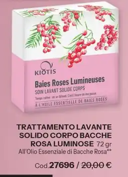 Stanhome Kiōtis Trattamento lavante solido corpo bacche rosa luminose offerta