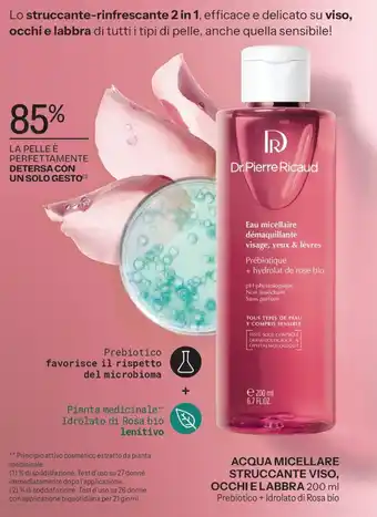 Stanhome Acqua micellare struccante viso, occhi e labbra Dr. Pierre Ricaud offerta