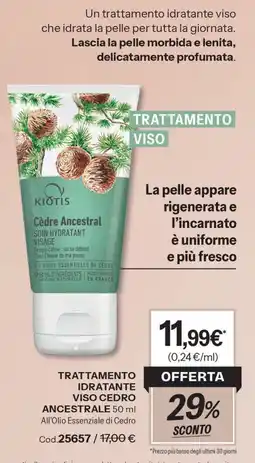 Stanhome Cèdre Ancestral trattamento viso offerta
