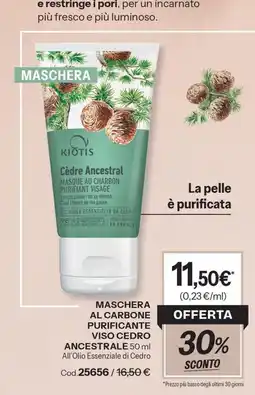 Stanhome Maschera al carbone purificante viso cedro ancestrale offerta