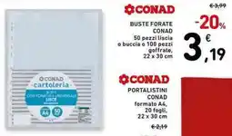Conad Buste forate conad offerta