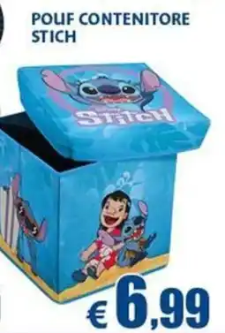 Europlanet Casa Pouf contenitore Stitch offerta
