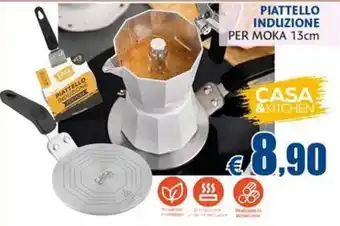 Piattello induzione per moka 13cm Casa & Kitchen