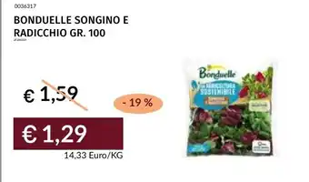 Bonduelle songino e radicchio