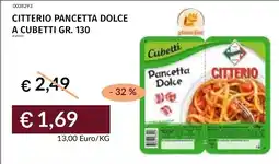 Prezzemolo e Vitale Citterio Pancetta Dolce offerta