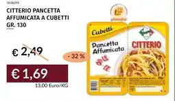Prezzemolo e Vitale Citterio Pancetta Affumicata a Cubetti offerta