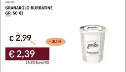 Prezzemolo e Vitale Granarolo burratine offerta
