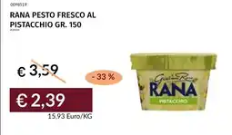 Prezzemolo e Vitale Rana pesto fresco al pistacchio offerta