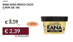 Prezzemolo e Vitale Rana sugo fresco cacio e pepe offerta