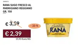 Prezzemolo e Vitale Rana sugo fresco al parmigiano reggiano offerta