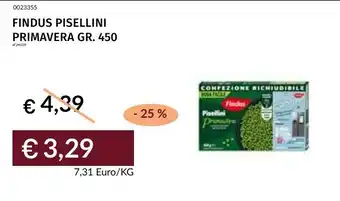 Prezzemolo e Vitale Findus Pisellini Primavera offerta