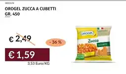 Prezzemolo e Vitale Orogel zucca a cubetti offerta