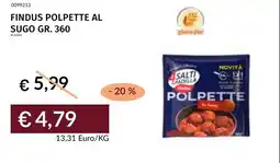 Prezzemolo e Vitale Findus polpette al sugo offerta
