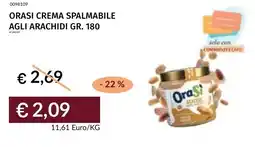Prezzemolo e Vitale OraSi crema spalmabile agli arachidi offerta