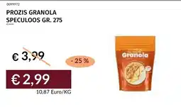 Prezzemolo e Vitale Prozis Granola Speculoos offerta