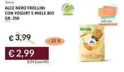 Prezzemolo e Vitale Alce Nero Frollini con yogurt e miele bio offerta