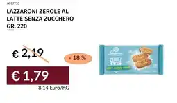 Prezzemolo e Vitale Lazzaroni zerole al latte senza zucchero offerta