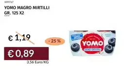 Prezzemolo e Vitale Yomo magro mirtilli offerta