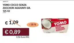 Prezzemolo e Vitale Yomo cocco senza zuccheri aggiunti offerta