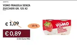 Prezzemolo e Vitale Yomo fragola senza zuccheri offerta