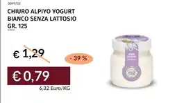 Prezzemolo e Vitale Chiuro alpiyo yogurt bianco senza lattosio offerta
