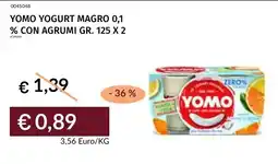Prezzemolo e Vitale Yomo yogurt magro con agrumi offerta