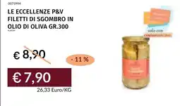 Prezzemolo e Vitale Filetti di sgombro in olio di oliva offerta