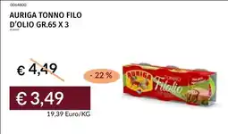 Prezzemolo e Vitale Auriga tonno filo offerta