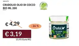 Prezzemolo e Vitale Crudolio olio di cocco offerta
