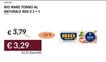 Prezzemolo e Vitale Rio mare tonno al naturale offerta