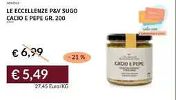 Prezzemolo e Vitale Cacio e pepe offerta