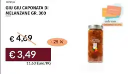 Prezzemolo e Vitale Giu Giu caponata di melanzane offerta