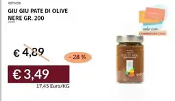 Prezzemolo e Vitale Giu Giu Pate di Olive Nere offerta