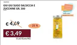 Prezzemolo e Vitale Giu giu sugo saliscia e zucchine offerta