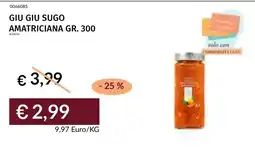 Prezzemolo e Vitale Giu giu sugo amatriciana offerta