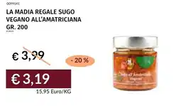 Prezzemolo e Vitale La Madia Regale Sugo Vegano all'Amatriciana offerta