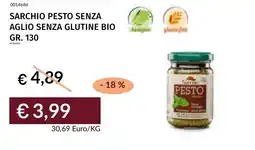Prezzemolo e Vitale Sarchio pesto senza aglio senza glutine bio offerta
