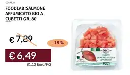 Prezzemolo e Vitale Foodlab salmone affumicato bio a cubetti offerta