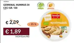 Prezzemolo e Vitale Germinal Hummus di Ceci offerta