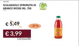 Prezzemolo e Vitale Scaldasole spremuta di arance rosse offerta