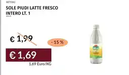 Prezzemolo e Vitale Sole piudi latte fresco intero offerta