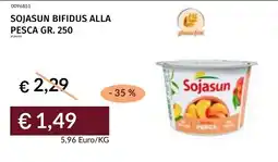 Prezzemolo e Vitale Sojasun bifidus alla pesca offerta