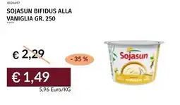 Prezzemolo e Vitale Sojasun bifidus alla vaniglia offerta