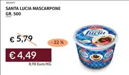 Prezzemolo e Vitale Santa Lucia Mascarpone offerta